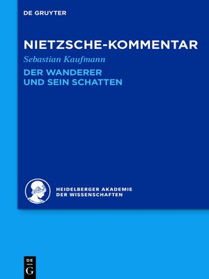 cover image of Kommentar zu Nietzsches "Der Wanderer und sein Schatten"